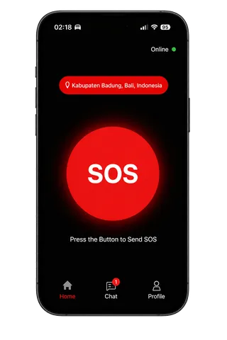 SOS APP (IOS/ANDROID) & CYBER SECURITY Front